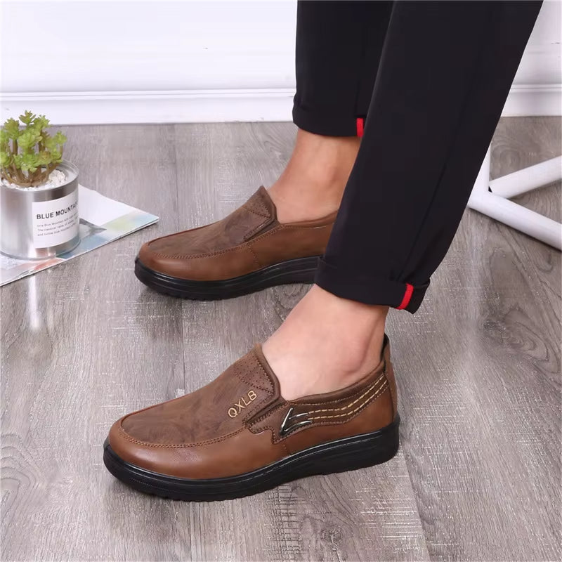 Sapato Casual Masculino de Couro - Retro Comfort